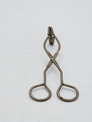 Vintage Ekco Kitchen Canning Tongs Stainless Steel Metal Scissor Grippers USA - Image 1 of 4