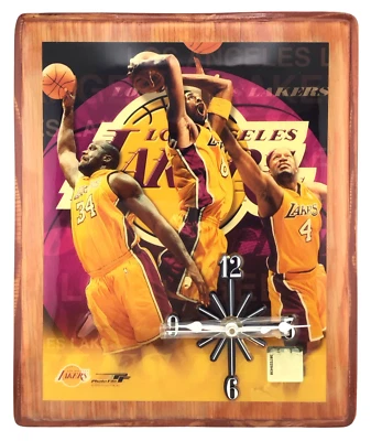 Reloj de pared vintage LOS ANGELES LAKERS 2000 BALONCESTO NBA pies Kobe Bryant Shaq Foto 1 de 2
