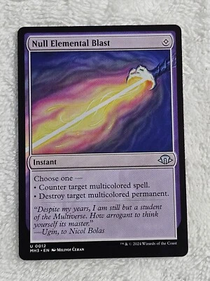 MTG Null Elemental Blast  - Modern Horizons 3 Magic Gathering Card #12 U NM - Image 1 of 4