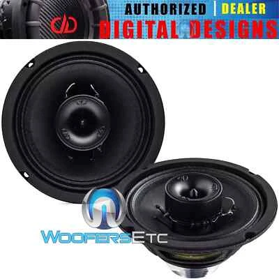DD AUDIO VO-XN306-S2 6.5" 500W 2-OHM 2-WAY COAXIAL BOAT CAR MOTORCYCLE SPEAKERS - Image 1 of 4