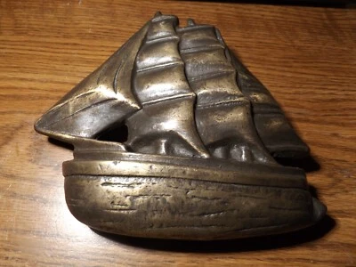 SPI Home CLIPPER SHIP, llamador de puerta 5,5" de alto X 6" de ancho 1 lb 11 oz. Foto 1 de 4