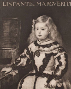 Margarita Teresa Infantina España Reproducción según Diego Velázquez - Imagen 1 de 2