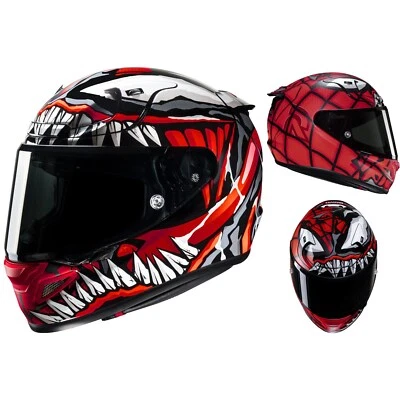 HJC Rpha 12 Maximized Venom Marvel Casco Moto Casco Integrale Con Pinlock - Immagine 1 di 4