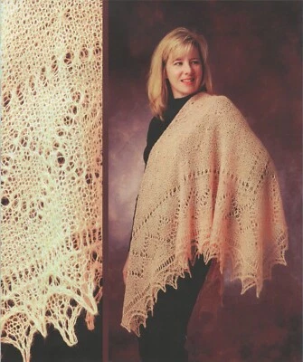 Diamond Dream Suri Lace Shawl - Alpaca Yarn Company Knitting Pattern PT-06 - Image 1 of 3