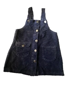 NG kidding Black Corduroy Overall Jumper Dress Girls  M5/6 Casual Party Fall - Picture 1 of 3