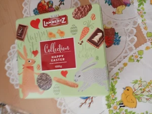 10x Ostereier weiße Osterdecke  Tischdecke Mitteldecke Sevietten+ Keksdose - Bild 1 von 17