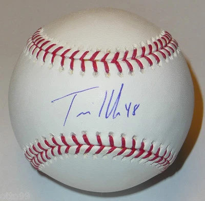 BÉISBOL OML FIRMADO POR TRAVIS HAFNER INDIOS DE CLEVELAND TEXAS RANGERS YANKEES Foto 1 de 2
