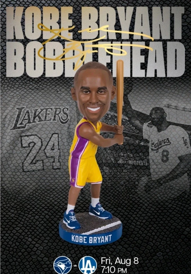 Kobe Bryant Bobblehead – Dodgers Stadium Giveaway 8/8/2025- Novo na Caixa - Imagem 1 de 1