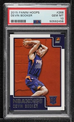 2015-16 Panini NBA Hoops Rookies Devin Booker #268 PSA 10 GEM MT Rookie RC Foto 1 de 2