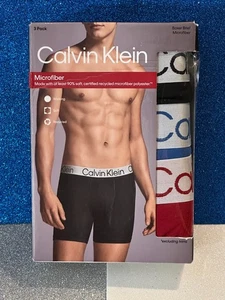 Calvin Klein ~ MICROFASER Boxershorts ~ Größe M - 3er Pack Mehrfarbig - Bild 1 von 4