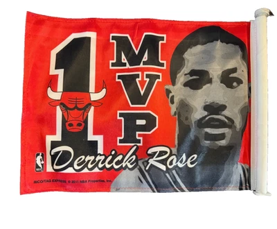 Derrick Rose MVP #1 двусторонний автомобильный флаг NBA Chigago Bulls - Изображение 1 из 4