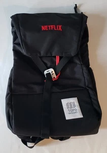 Netflix x Topo Designs schwarz Y-Pack Rucksack Canvas Reise Schule Wandern Outdoor - Bild 1 von 7