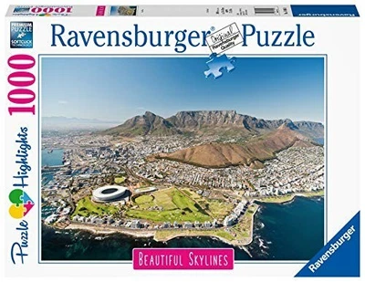 PUZZLE ravensburger CAPE TOWN beautiful skylines 1000 PEZZI 70 x 50 cm HIGHLIGHT - Immagine 1 di 2