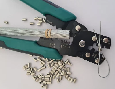 50x UK ELECTRIC METER SECURITY SEALS & WIRE TAMPER PROOF & SEALING CRIMPING TOOL