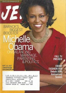MICHELLE OBAMA BARACK'S BIGGEST BOOSTER ON BALANCING MARRIAGE 2007 JET MAGAZINE - Picture 1 of 3