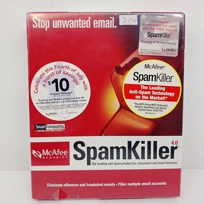 McAfee SpamKiller 4.0 PC Software Program New 2003 - Image 1 of 4