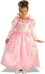 Girls Pink Princess Costume Deluxe Gown Fancy Dress Child Fairy Tale M Kids NEW - Picture 1 of 1