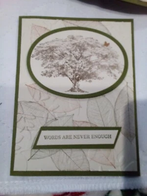 4 handmade stampin up sympathy cards - Image 1 of 2