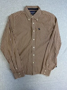 Abercrombie & Fitch Shirt Youth Extra Large Brown Casual Party Event Moose - Picture 1 of 6