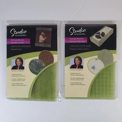 Fabricantes de texturas Studio by Sculpey Donna Dewberry cuadrados de campo y encaje Chantilly Foto 1 de 4