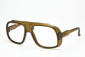 vintage 1980s classic pilot eyeglasses COBRA 3200 brown oversized eyeglasses - Picture 1 of 15