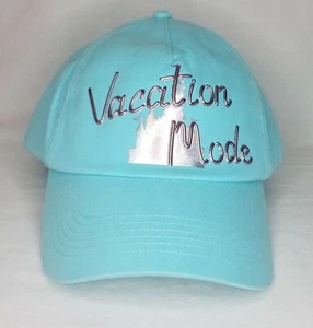 Neu Disney Parks Urlaubsmodus Schloss aquablau Erwachsene Baseballkappe Mütze Neu mit Etikett - Bild 1 von 4