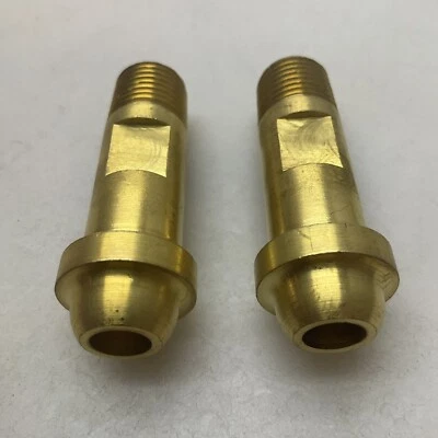 "Paquete de 2 pezones Western Enterprises C-88 talla C 1/4"" NPTM 2"" longitud 200 psi" Foto 1 de 4