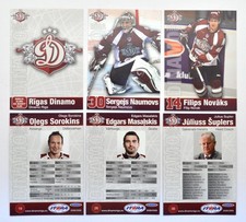 2008-09 KHL Dinamo Riga Glossy Pick a Player Card