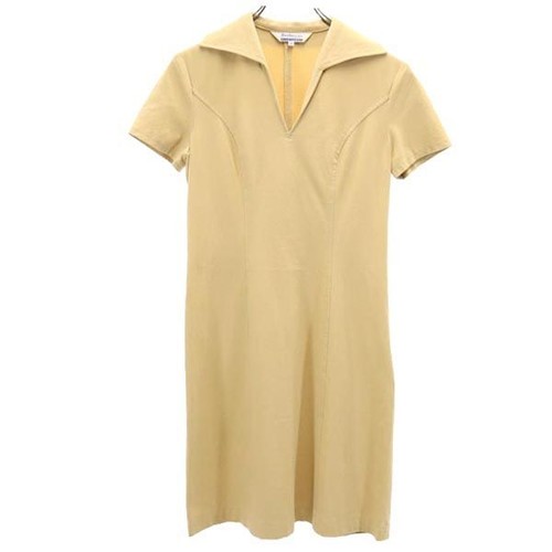 Skipper Burberrys etichetta blu manica corta elasticizzato pezzo unico 38 beige donna