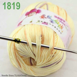 Sale Children soft warm 1ballx50g DK Baby Cashmere Silk Wool hand knitting Yarn - Picture 1 of 62