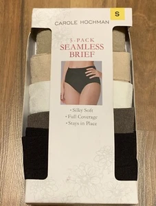 Carole Hochman (S) Women's 5pk Seamless Brief Underwear Silky Soft Full Coverage - Picture 1 of 14