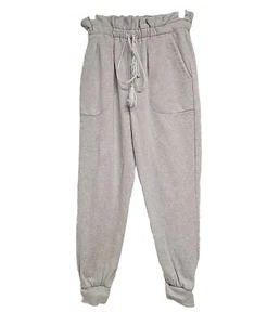 Pantalones deportivos Something Navy Meghan Paperbag en gris jaspeado para mujer talla S” - Imagen 1 de 9