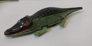 Tinplate litho windup alligator crocodile. Vintage toy. 8" - Picture 1 of 2