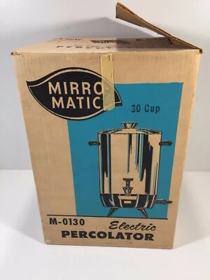 Percolador eléctrico vintage Mirro Matic M-0130 con caja Foto 1 de 4