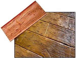 Vertical rubber concrete stamp wood mold effect texture skin - Foto 1 di 4