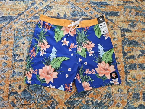 Hurley Phantom 47 MLB New York Mets Board Beach Pool Swim Shorts Mens Size 34 Cover