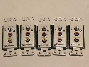 (5) Extron PVT CV D #60-867-01 RCA AV Composite Video Audio Line Wall Input - Picture 1 of 3