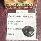 Rare! CELTIC GAUL, Central. Sequani. 100-50 B.C. Potin Unit, Bull charging E116