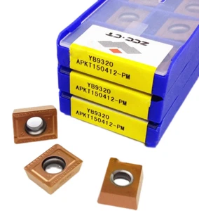 10 piezas APKT150412-PM YB9320 ZCC Herramientas de corte Hoja CNC Insertos de carburo Originales - Imagen 1 de 1