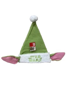 NEW, STAR WARS MANDALORIAN GROGU Christmas Hat Santa Hat Holiday Green Yoda - Picture 1 of 6