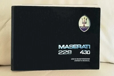 Libretto Uso e Manutenzione Maserati 228/430 - Italiano/Inglese - Originale - Immagine 1 di 3