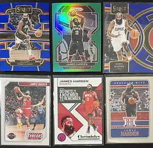 Lotto 6 carte basket James Harden Houston Rockets Nets Prizm, Parallel e altro - Foto 1 di 6