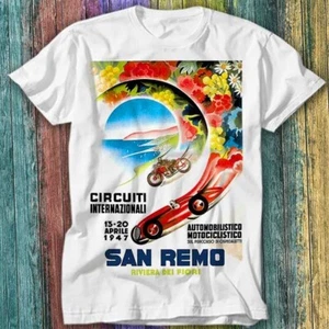 Maglietta 1947 Sanremo Grand Prix Race T-shirt top 537 - Foto 1 di 2