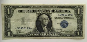1935 A Silver Certificate Star note nice circulated $1.00 bill - Picture 1 of 2
