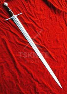 Custom Handmade Full Tang Viking Sword With Leather Sheath Limited Edition Sword - Picture 1 of 4