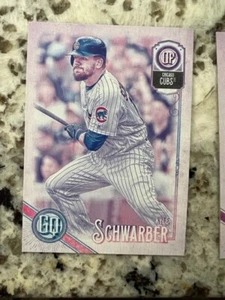 2018 TOPPS GYPSY QUEEN MISSING BLACKPLATE CARD CHICAGO CUBS KYLE SCHWARBER #132 - Picture 1 of 1