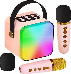 Mini KTV Karaoke Macchina Altoparlante Bluetooth con 2 Microfoni Sistema Audio Domestico - Foto 1 di 9