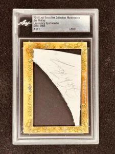Tarjeta de firma Jim McKay 2018 Leaf Masterpiece Cut 1/1 JSA (1980 Miracle On Ice) - Imagen 1 de 2