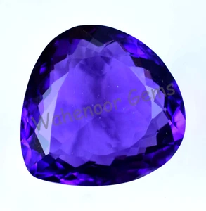 Piedra preciosa pera amatista africana púrpura natural de 17,00 quilates certificada sin tratar - Imagen 1 de 6