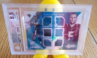 2014 Absolute Tools Of The Trade Silver RC Blake Bortles /25 Beckett 8.5 #BB - Image 1 of 3
